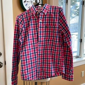 Mens Dress Shirt Abercrombie & Fitch Sz Medium Blue/Pink/White